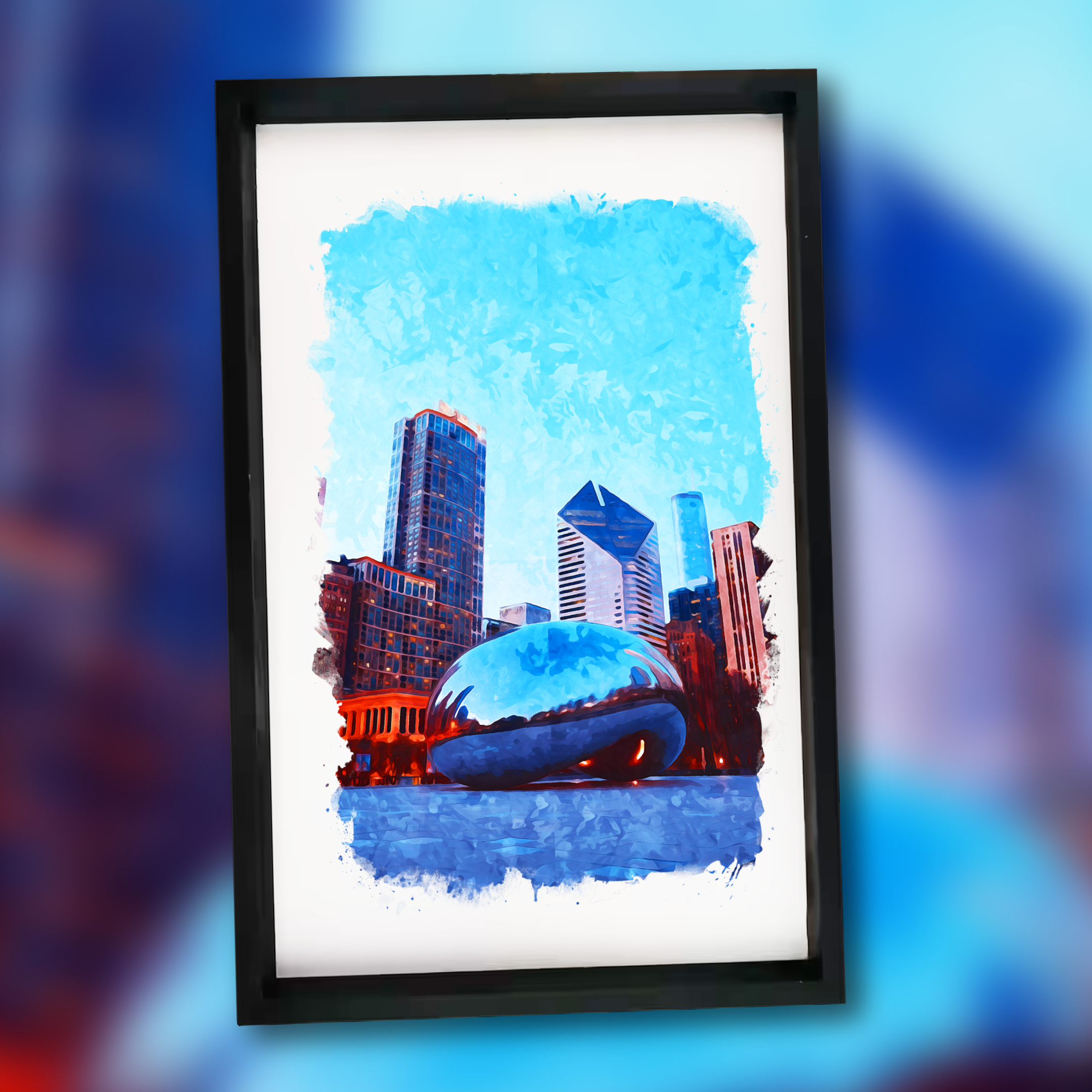 Chicago's Millennium Park - 11x17 Wooden Sign