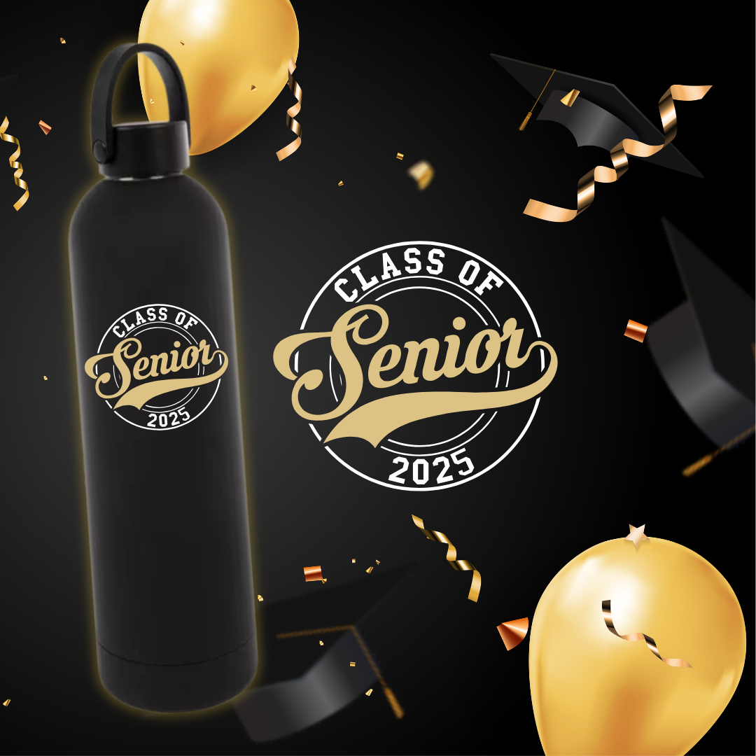 Class of 2025 Senior Emblem | Water Bottle