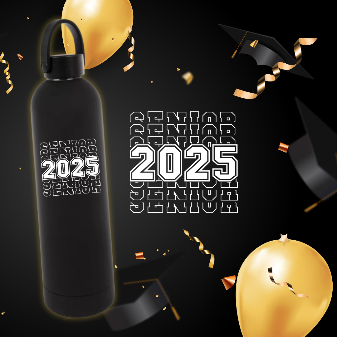 Senior 2025 Stacked | Water Bottle