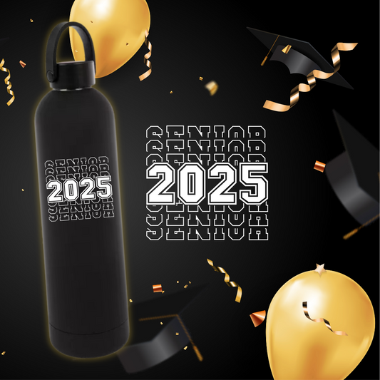 Senior 2025 Stacked | Water Bottle