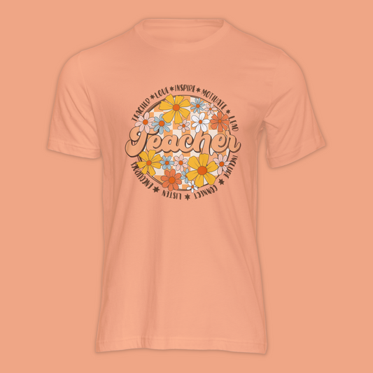 Teacher Flower Circle - Shirt
