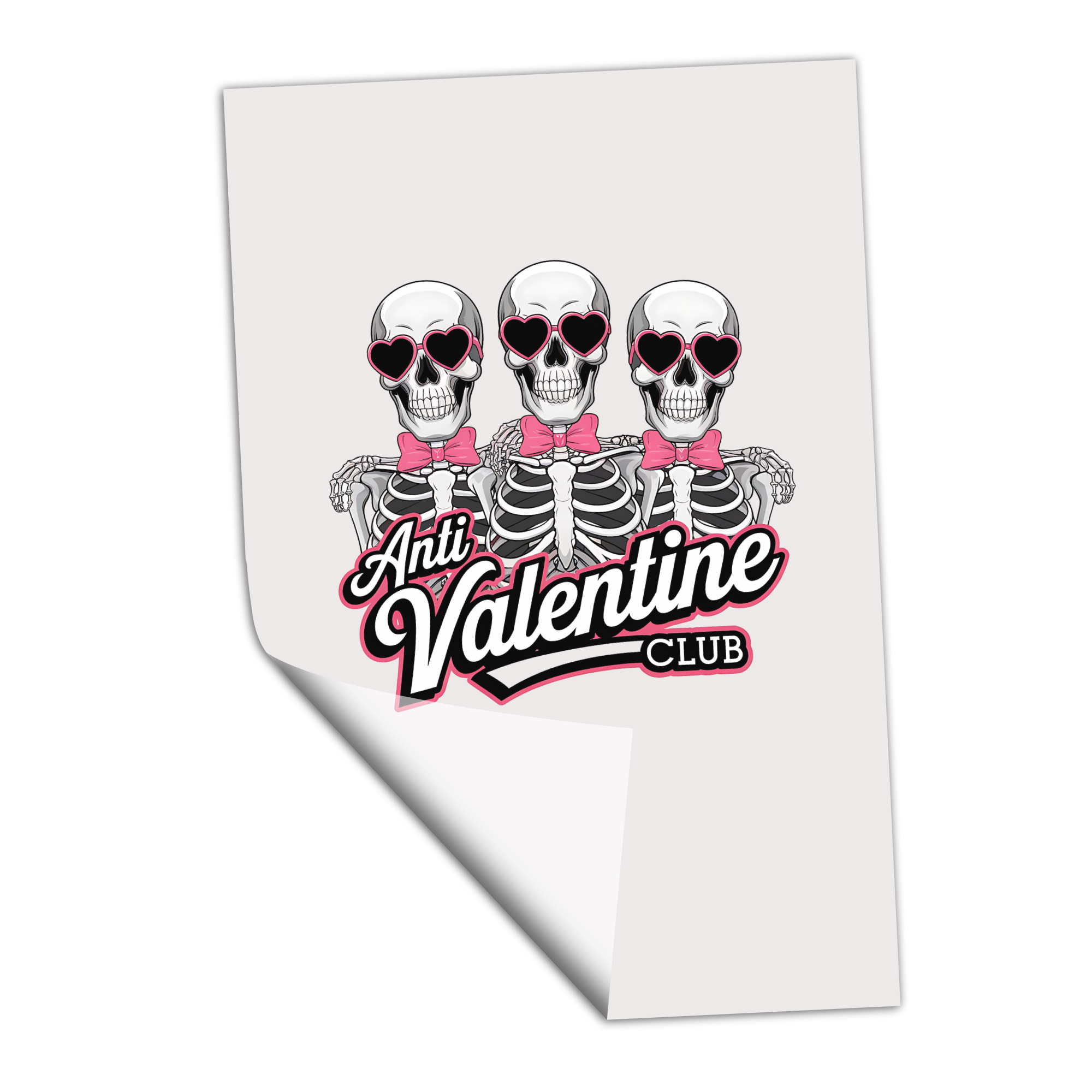 Anti Valentine Club Skellys - Transfer
