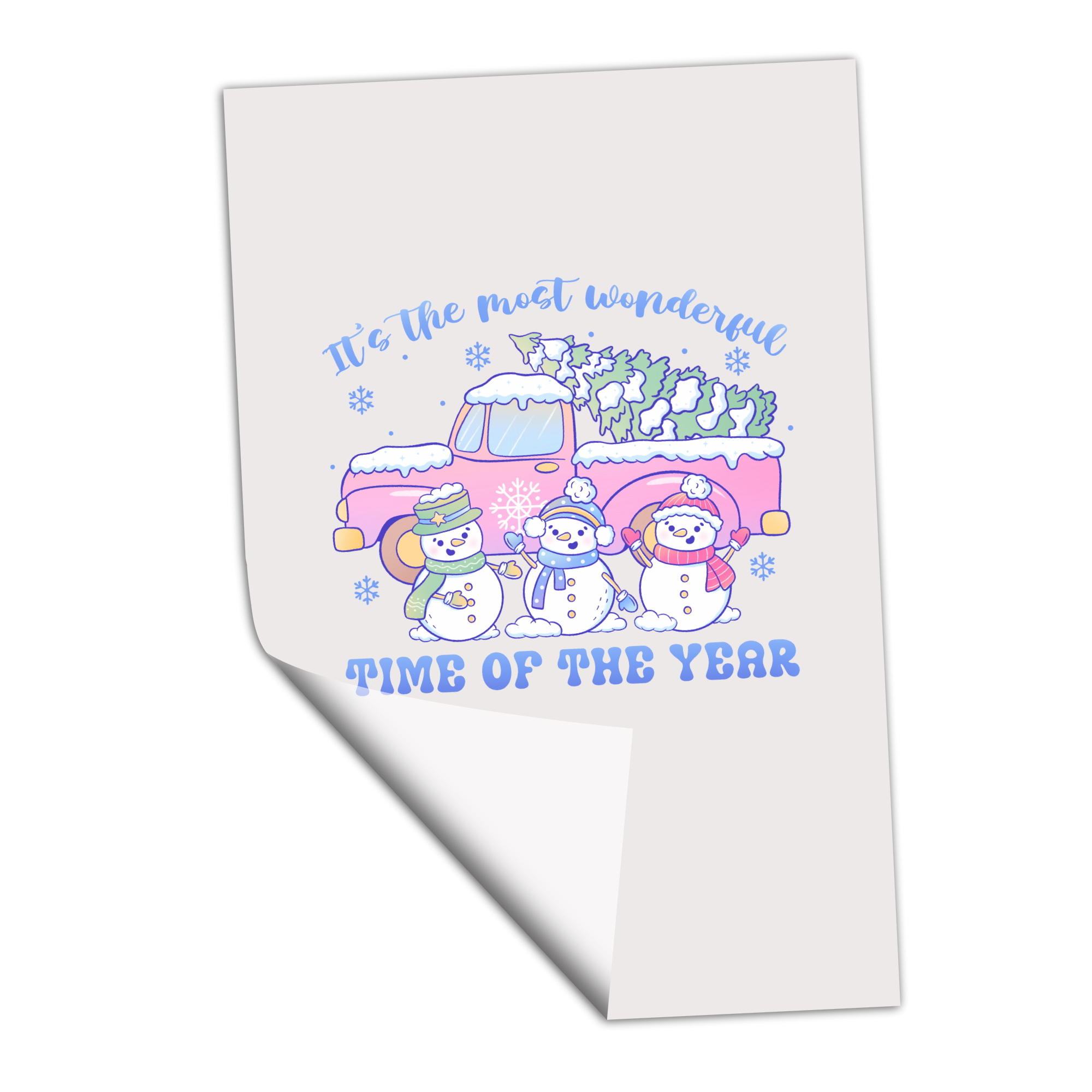 It's the Most Wonderful Time of the Year Snowmen - Transfer