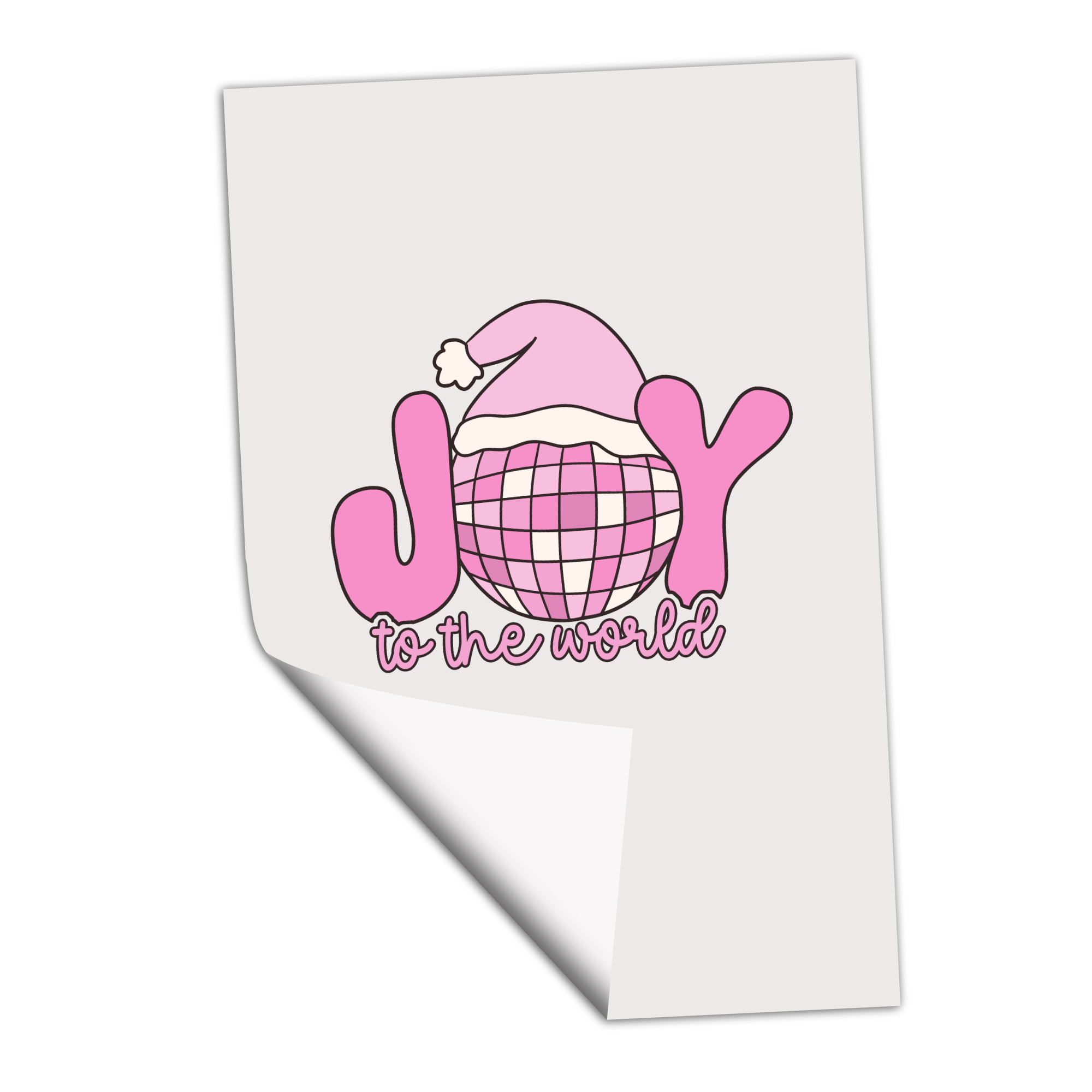 Joy to the World - Pink - DTF Transfer