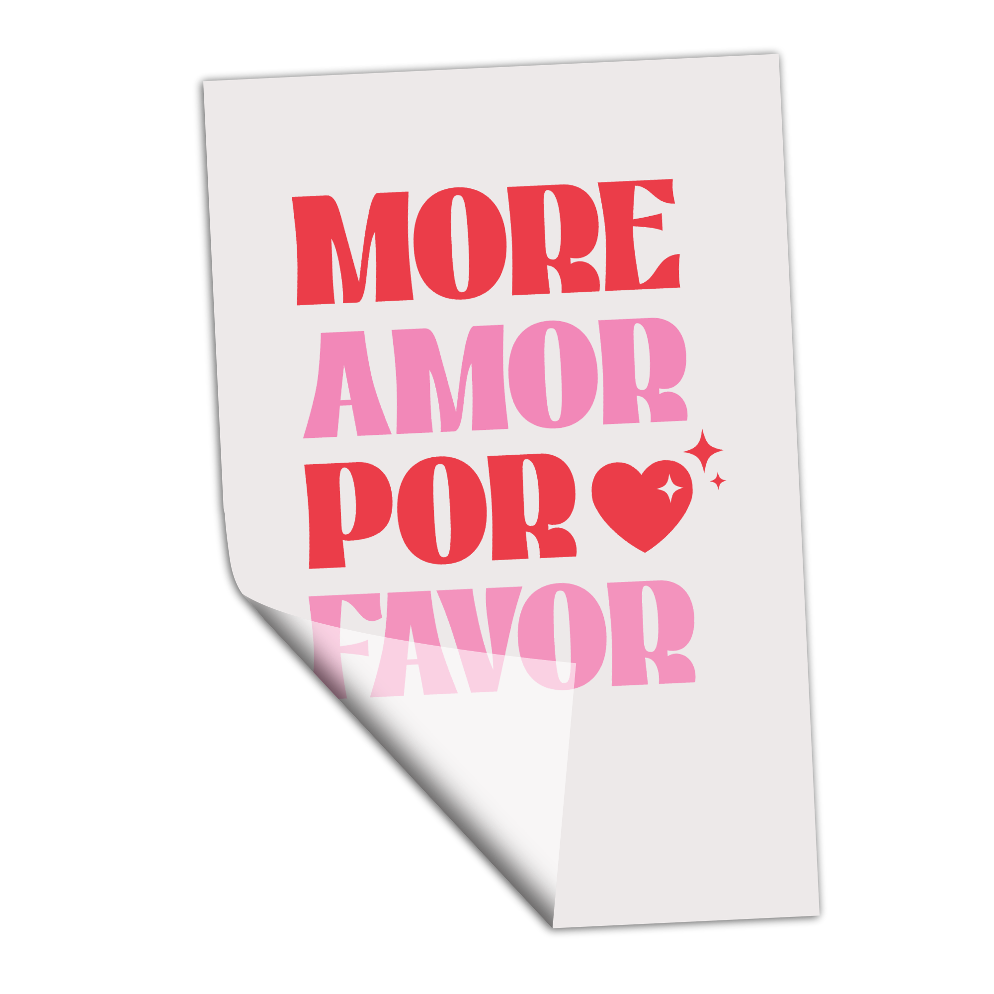 More Amor Por Favor - Transfer