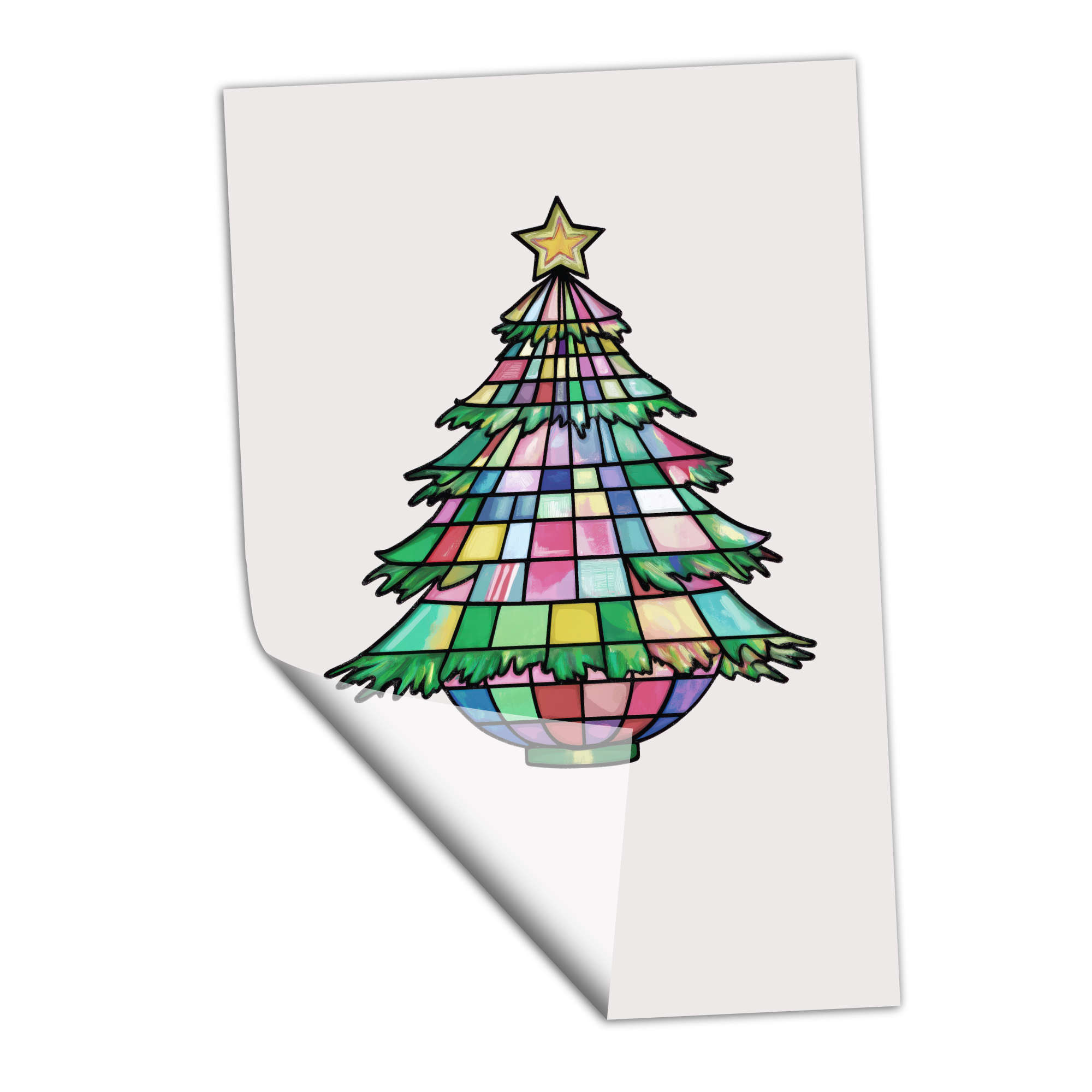 Simple Disco Crhistmas Tree - Transfer