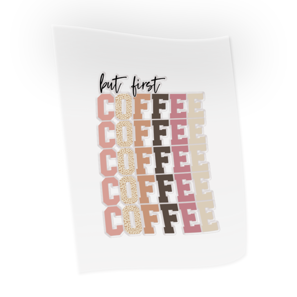 But First Coffee Stacked